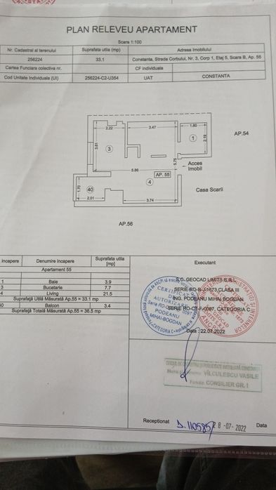 Studio 36.5 mp + Parcare -2 , Solid House Intim