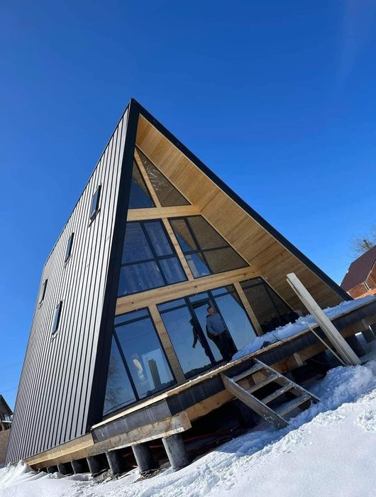 Vând cabane tip A frame