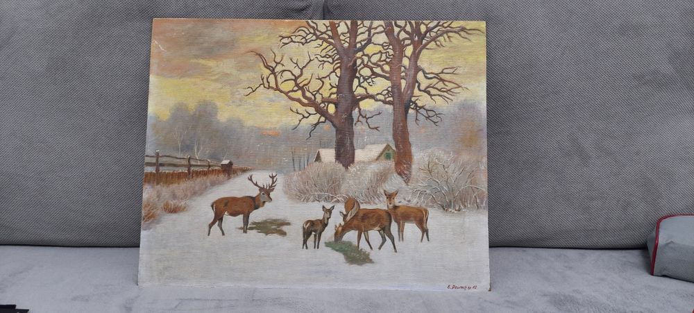 Tablou Pictura Peisaj de Iarna