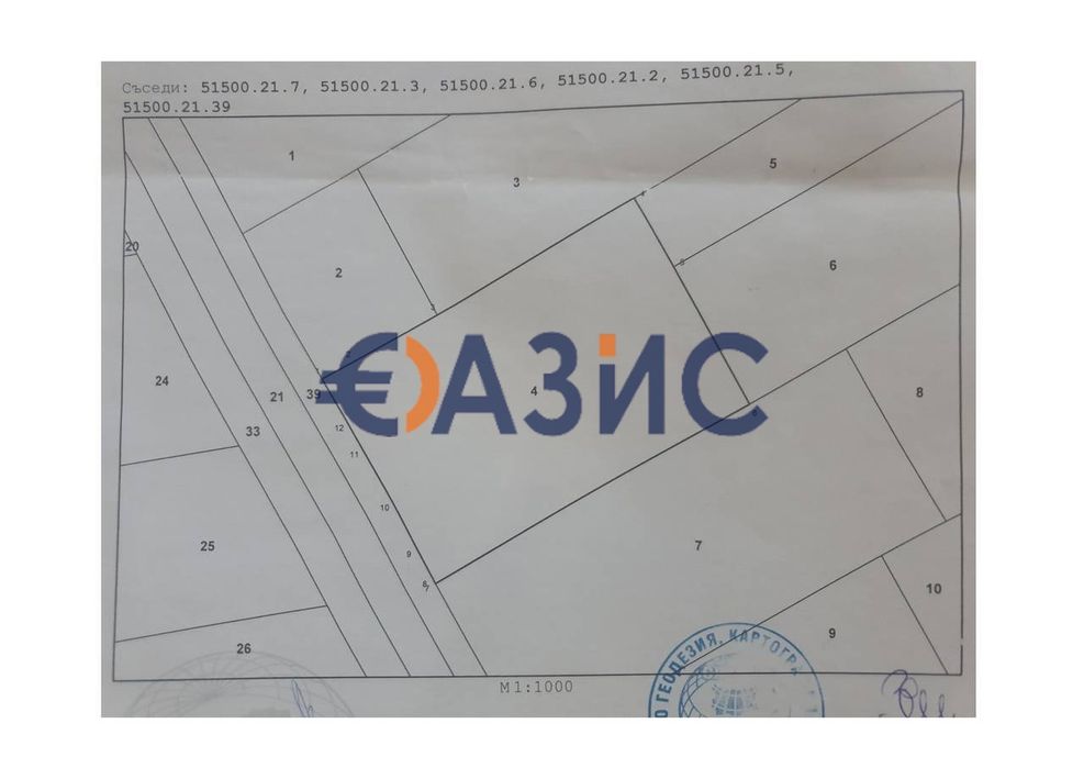Продава се Парцел в с. Кошарица, Област Бургас - 3703 кв.м за 29 €/кв.м - Снимка #1