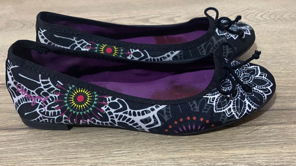 Balerini Desigual mărimea 36 - Imprimeu Mandala (Stare Bună)