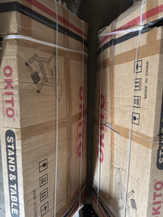 Okito tikuv mashina, overlo  va stollari komplekt