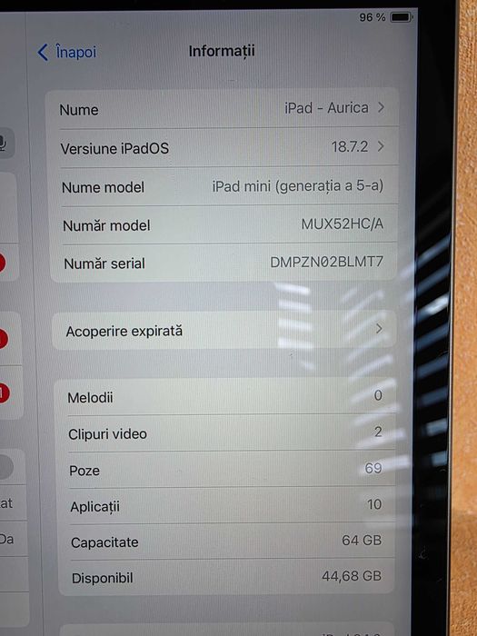 iPad mini 5 cu cellular LTE