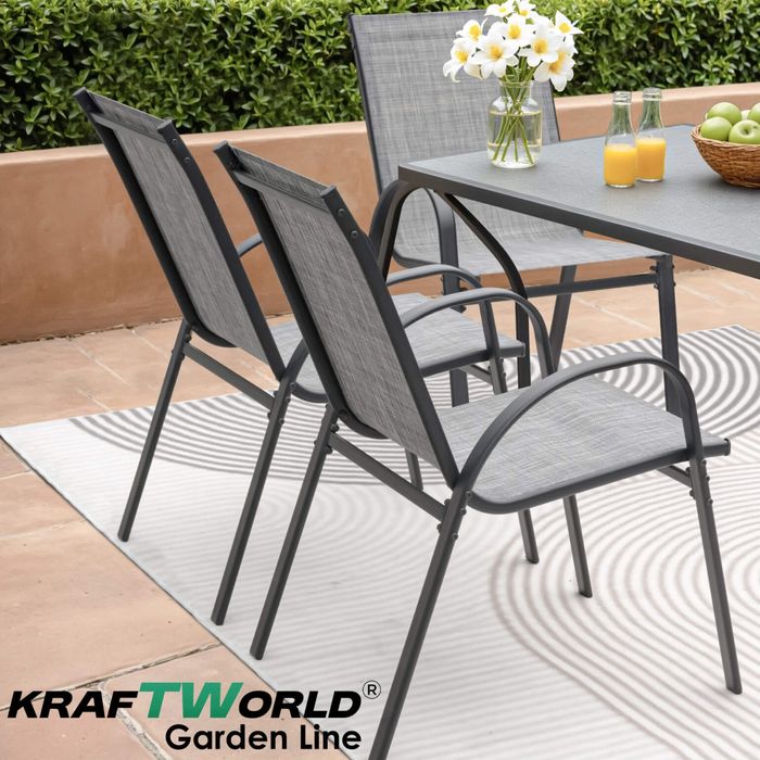 Градински Стол с Метална рамка и Дишащ