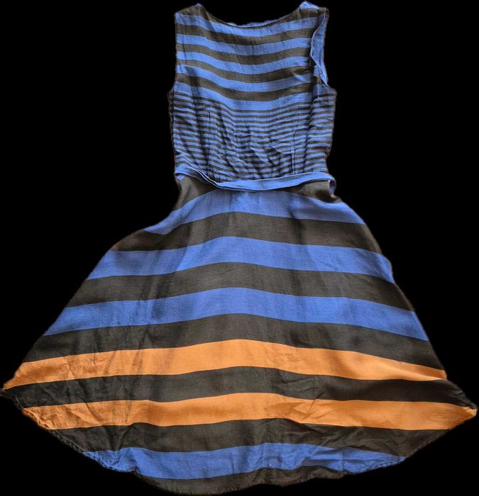 Ленена рокля на райе, DiKa, размер 36