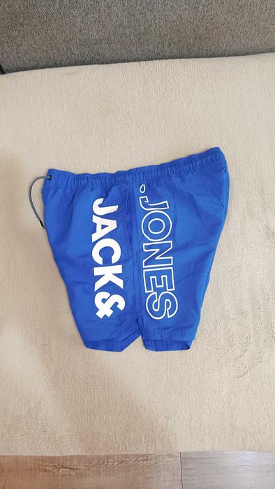 Pantaloni scurți jack&jones albastru/alb mărimea M