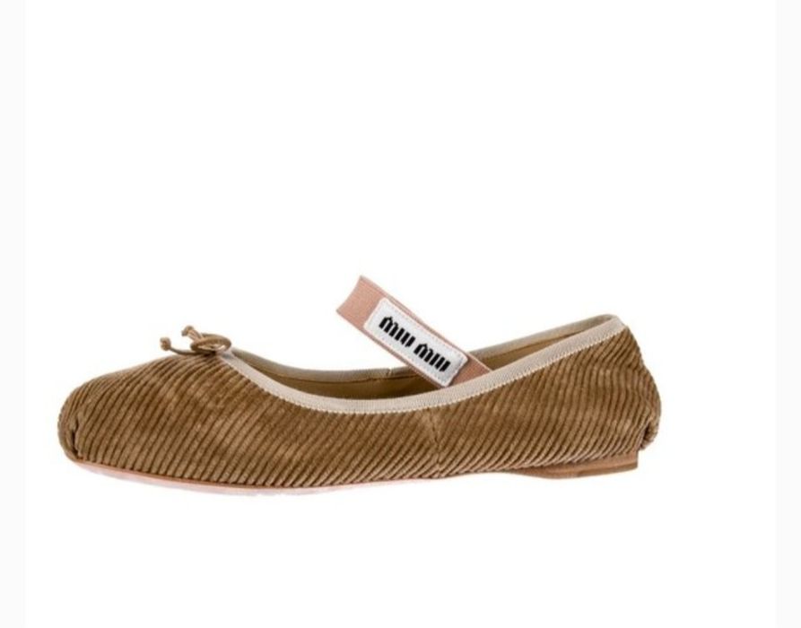Miu Miu velvet ballerina