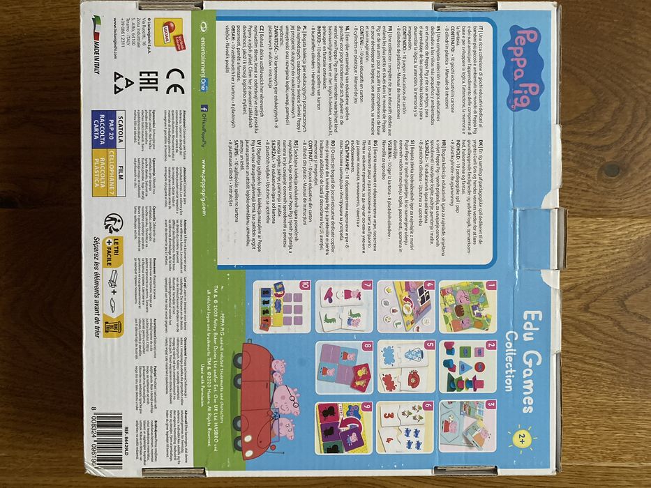 Set cu activități și puzzle Pepa Pig, Lisciani Edu Games