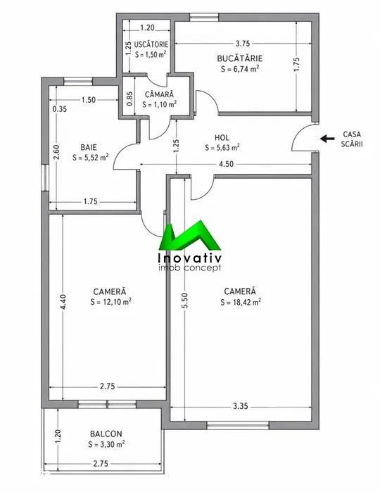 Apartament de vanzare 2 camere Sibiu Strand