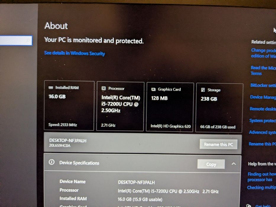 Лаптоп Lenovo Thinkpad T480 i5 16GB 256GB