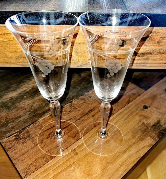 Кристални чаши шампанско брандирани тъй наречени флютс 4 бр. Flutes