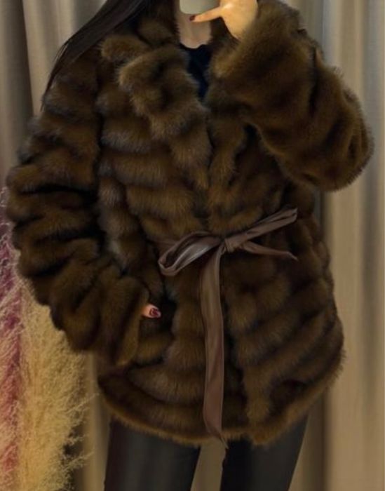 Эко шуба (коричневая)