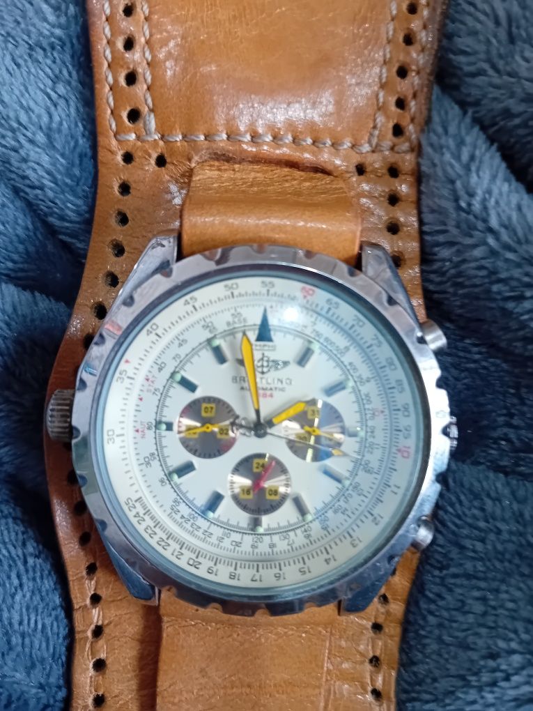 Vand ceas breitling automatic 1884 original curea din piele Drobeta Turnu Severin OLX.ro