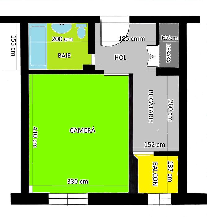 Garsonieră confort 1 zona UTA