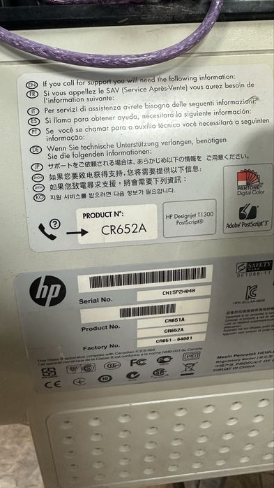приртер плоттер HP Designjet t1300ps ePronter CR652A