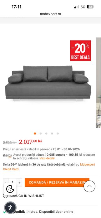 Canapea si comoda