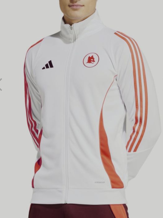 Оригинално горнище суичър анцуг Adidas AS Roma - Размер Л