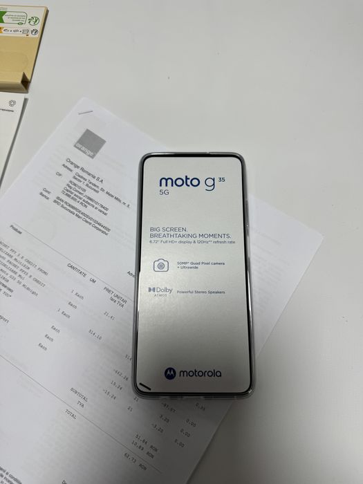 Motorola dual sim G35 5g 4gb RAM 128gb Midnight Black - Nou