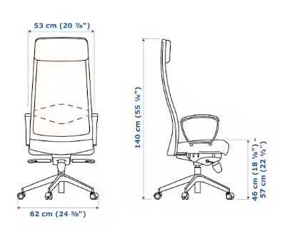 Scaun birou rotativ Markus Ikea