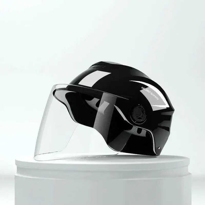 Casca Scuter/Bicicleta electrica unisex, marime universala, Neagra