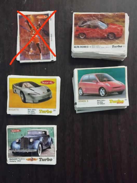 Колекции от ретро картинки Turbo; Kent Turbo; Super Turbo и Kent