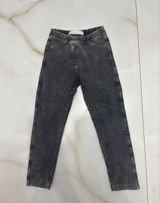 Lot colanti denim subtire 116 H&M si Mango