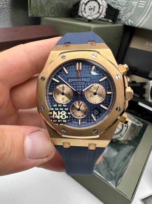 audemars piguet royal oak Хроно/ синьо злато