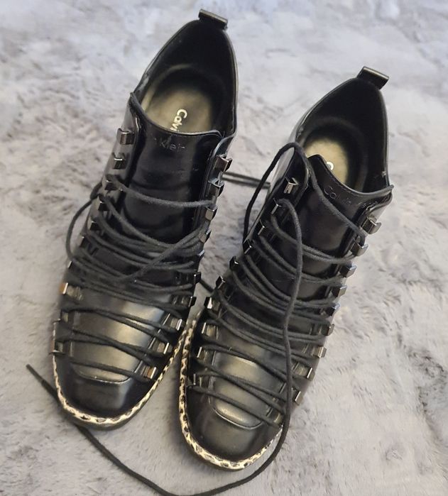 Botine Negre Calvin Klein, 38