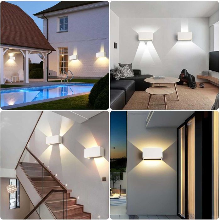 FUPE 25W външен LED аплик IP65 регулируем ъгъл 4000K бял