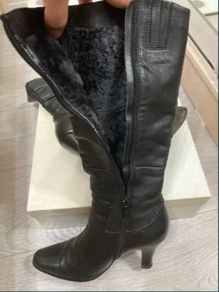 Женские сапоги. Натуральная кожа
