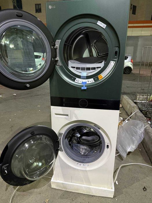 Стиральная машина с сушкой 18/16 кг LG WashTower W1S1CVKK2HM