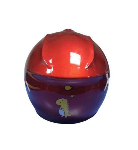 Детска Каска без брада за Мотор, Скутер, Мотопед- Червен А-3620