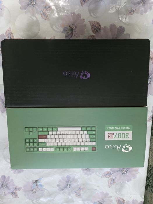 Клавиатура  механическая  Akko3087DS matcha Red Bean 650