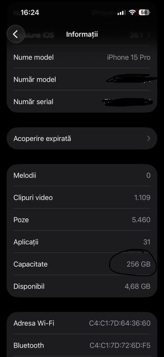 iPhone 15  PRO  Blue Titanium