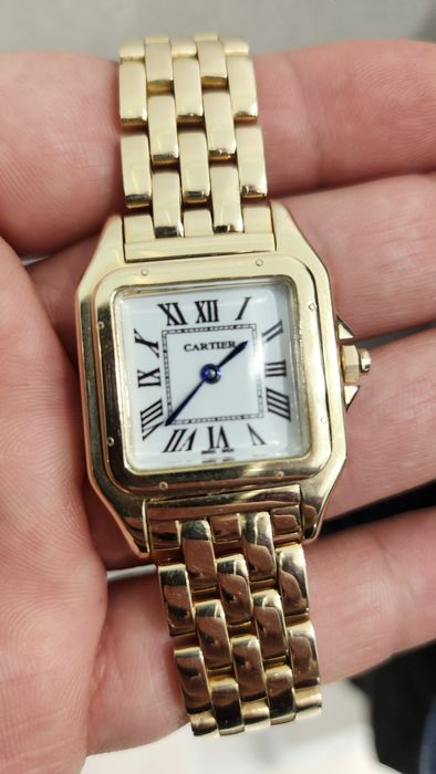 Золотые часы Cartier