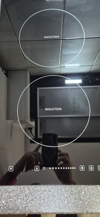 Plita mixta - inductie si gaz, 4 ochiuri