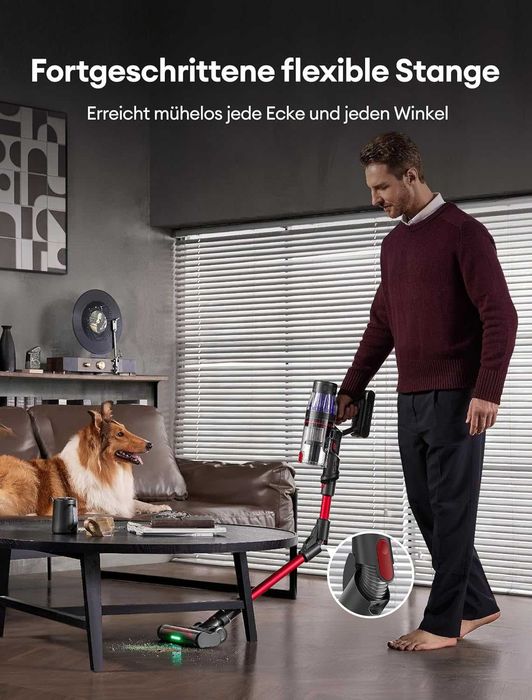 Вертикална безжична прахосмукачка Ultenic U16 Flex  550W, 50000Pa