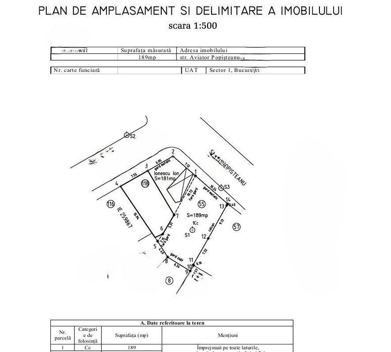Teren intravilan 189 mp | Domenii | Expozitiei