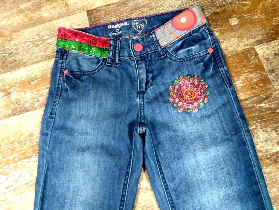 Детски дънки, потник  Desigual 9-10г.,134 размер