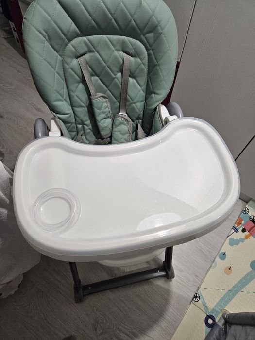 Столче за хранене Lorelli - Party, Iceberg Green Leathet