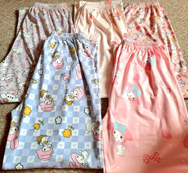 Pantaloni de casă bumbac satinat diverse personajde de desene animate