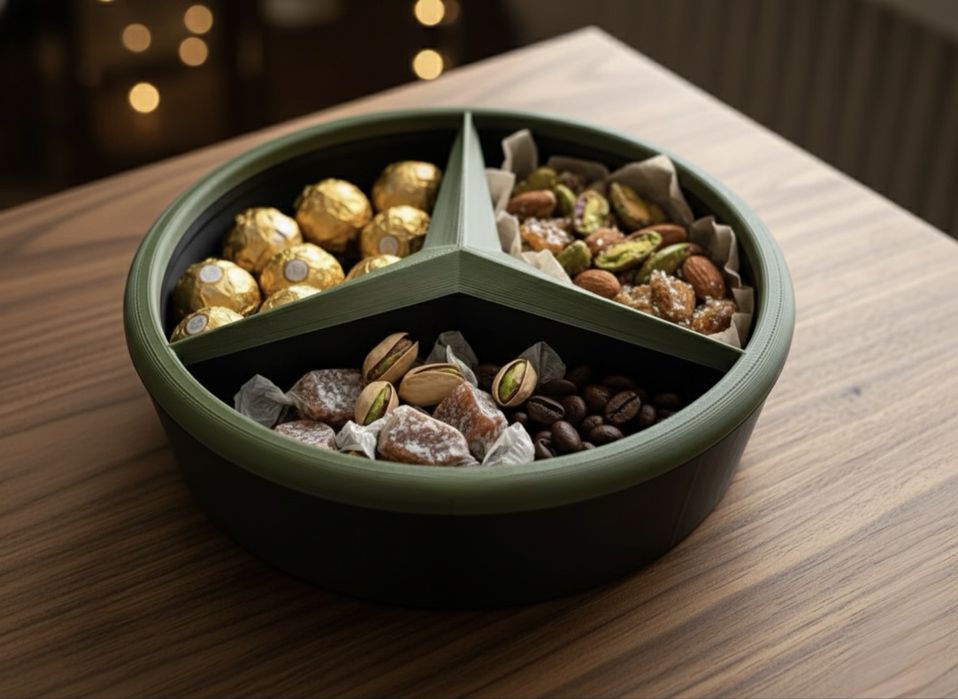 Platou Servire Star Design – Carbon Composite – Luxury Edition