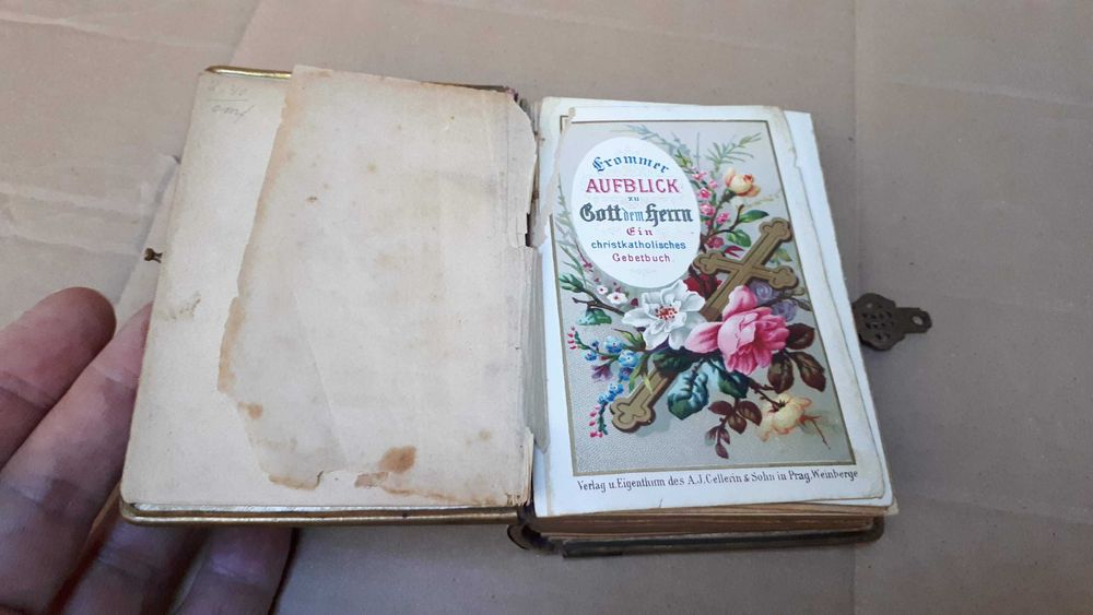 Carte de rugaciuni catolica, in limba germana, an 1884, de colectie