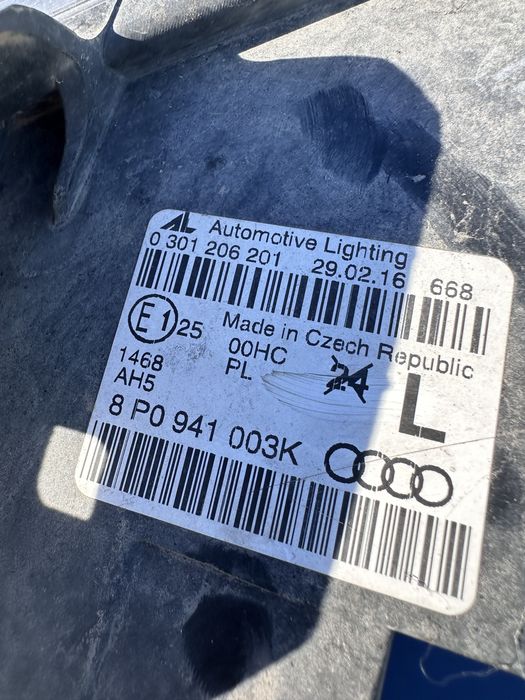 Ляв фар Audi A3 8P хечбек
