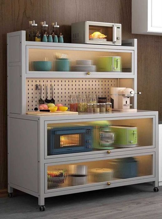 Oshxona uchun ko‘p funksiyali shkafi/ vitrinali  dish-tovoqlar uchun