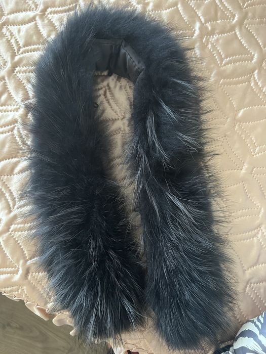 Зимно яке с гъши пух и яка от лисица