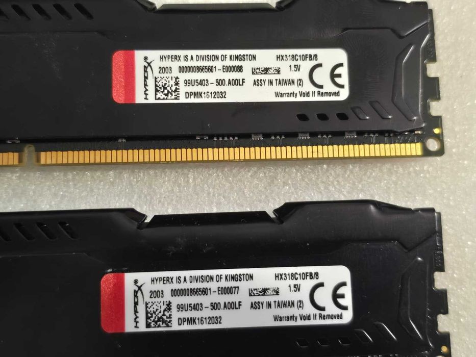 Kit Memorie RAM 16GB (2x8GB) DDR3 Kingston HyperX Fury Black, 1866MHz