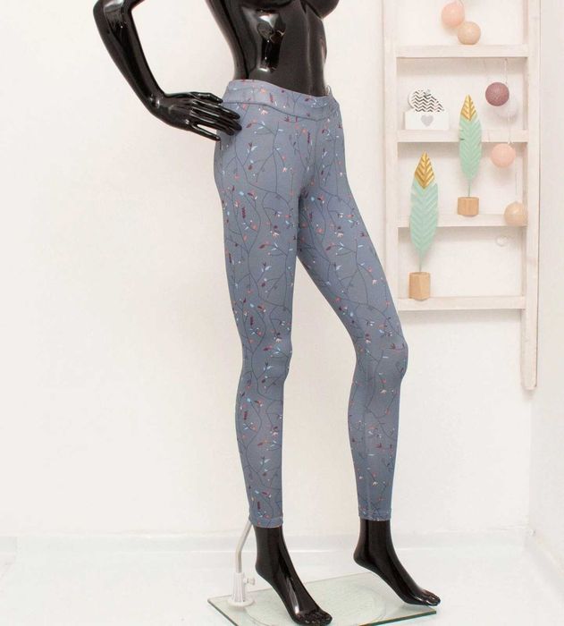 Kari Traa дамски клин сив цветя за фитнес спорт термо бельо XS