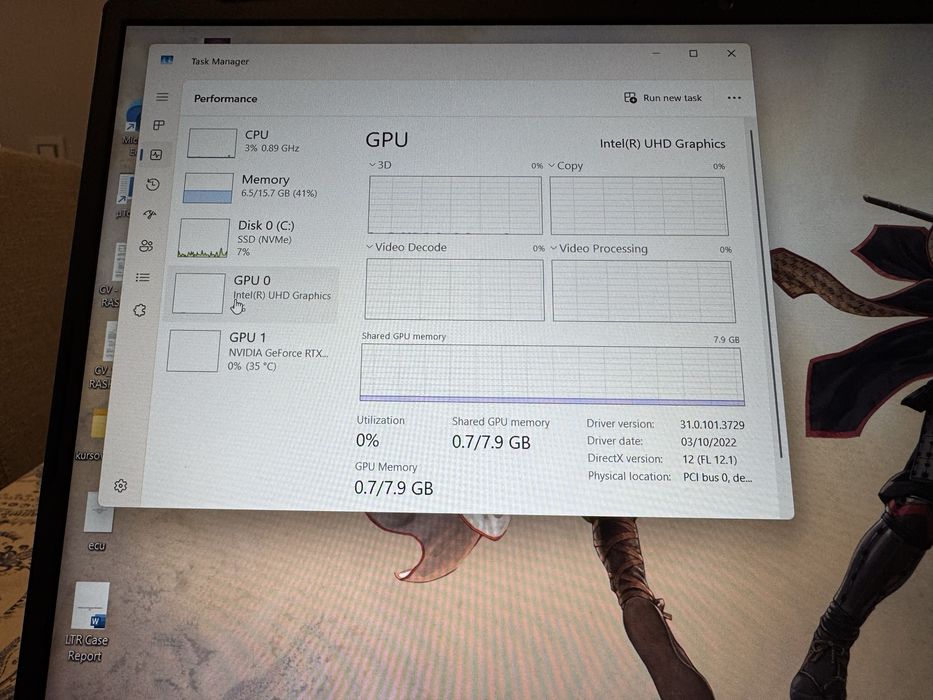 MSI Katana GF66 12UE / i7-12650H / RTX 3060 / 16GB / 1TB SSD