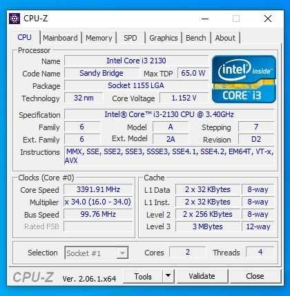 procesor i3 2130 socket 1155